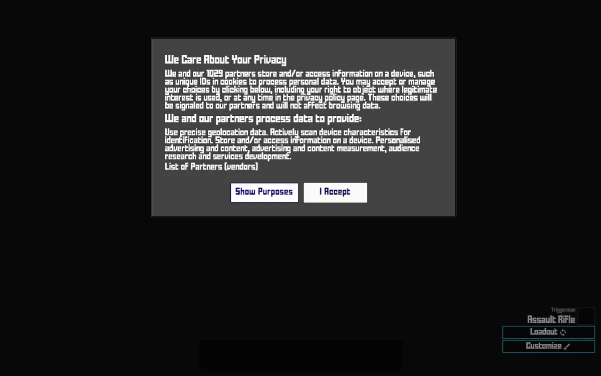Krunker as it appears in the browser