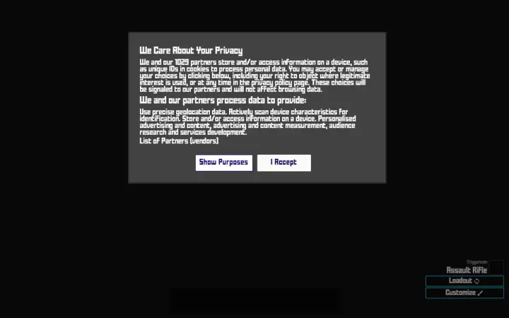 Krunker as it appears in the browser