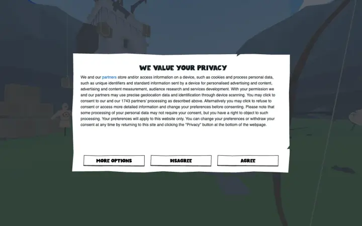 Narrow One as it appears in the browser