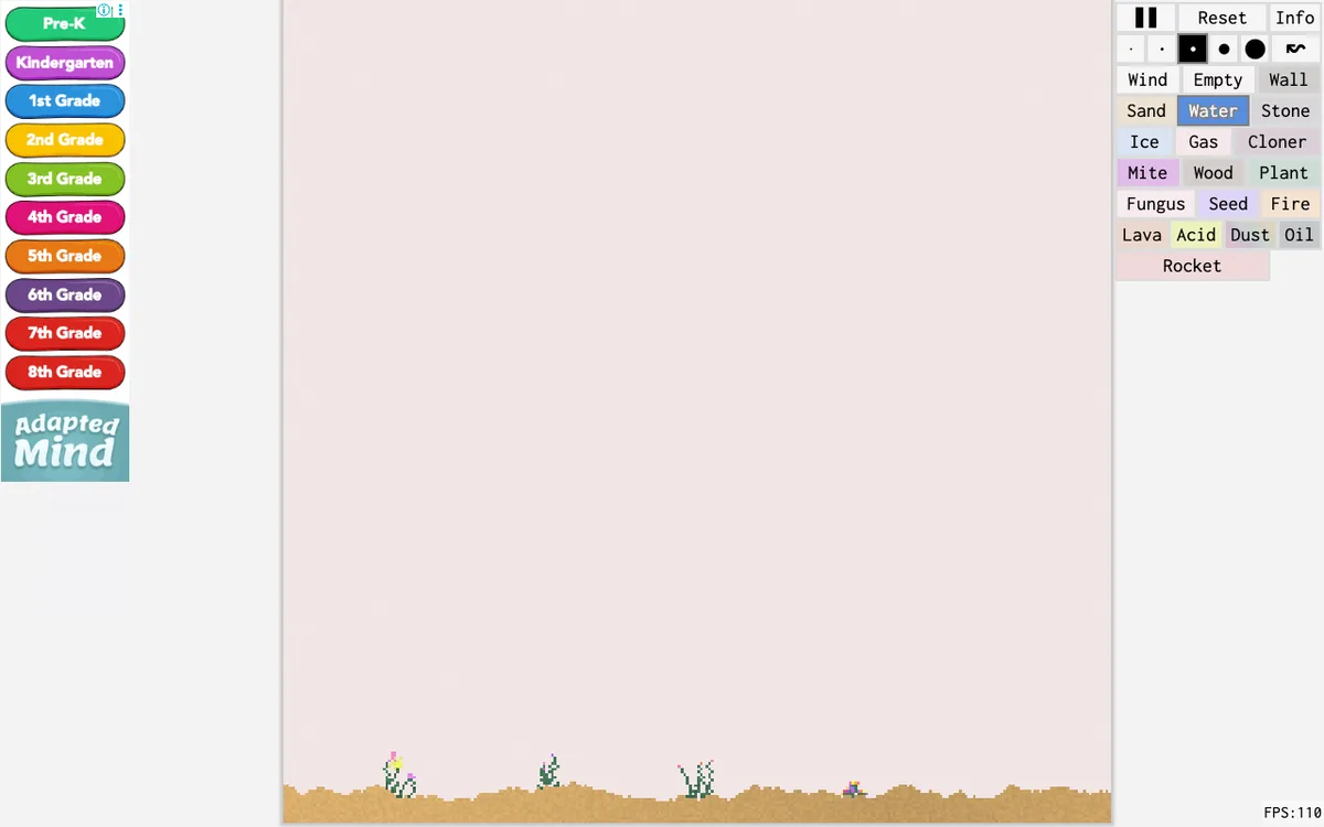 sandspiel as it appears in the browser