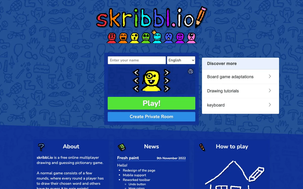 skribbl.io as it appears in the browser