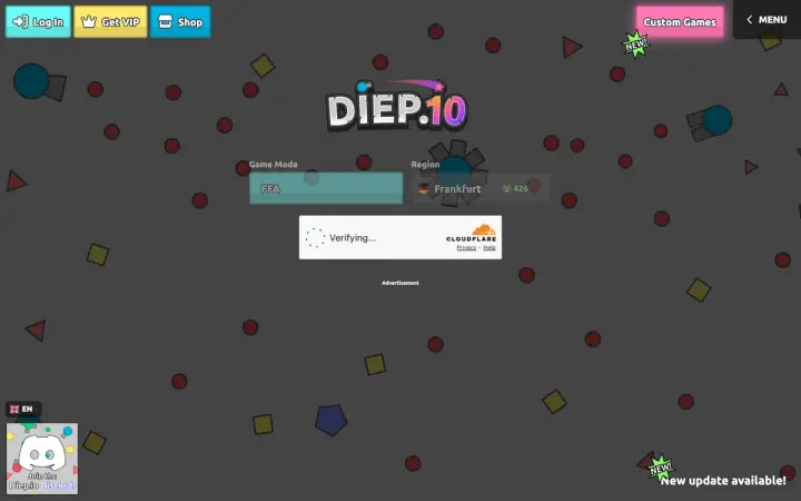 diep.io as it appears in the browser