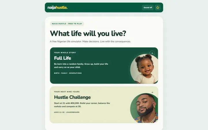 Naija Hustle — Your story as it appears in the browser