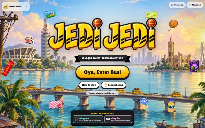 Jedi Jedi as it appears in the browser