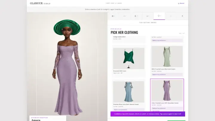 Glamour Girls, picture 4 as it appears in the browser