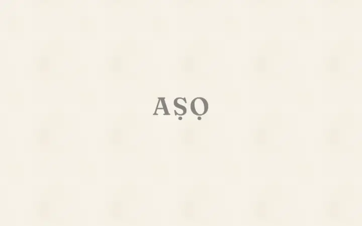 AṢỌ as it appears in the browser