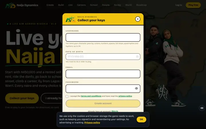 Naija Dynamics: Live a Nigerian life in your browser as it appears in the browser