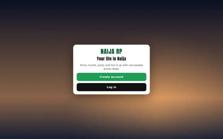 Naija RP as it appears in the browser