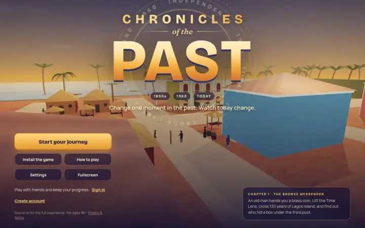 Chronicles of the past as it appears in the browser