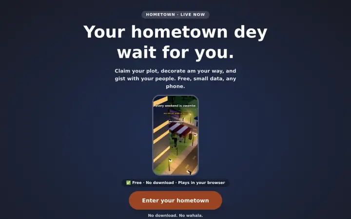 Hometown: your compound for your hometown as it appears in the browser