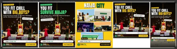 Naija City as it appears in the browser