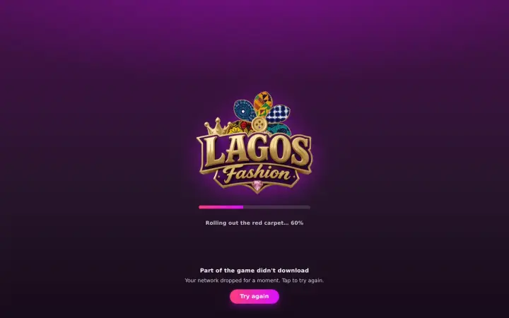 Lagos Fashion as it appears in the browser