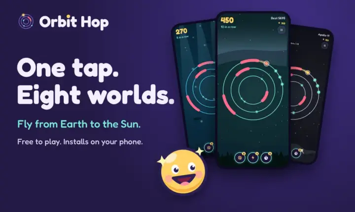 Orbit Hop as it appears in the browser