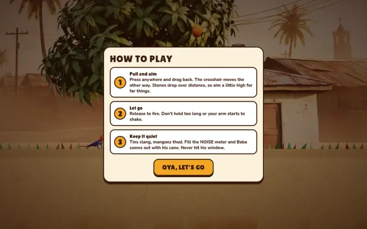 Mango Raid as it appears in the browser