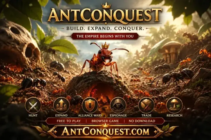 AntConquest as it appears in the browser