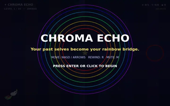 Chroma Echo as it appears in the browser